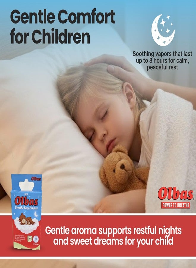 أولباس لصقات أولباس للتنفس بسهولة، راحة طبيعية للجيوب الأنفية والأنف للأطفال فوق 3 سنوات، معطرة بالأوكالبتوس، لصقات بخار مهدئة تدوم طويلاً ولا تسبب النعاس (عبوة واحدة - 6 لصقات) - Image 3